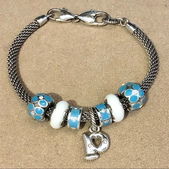 🆕 Brighton Alphabet Collection letter p silver charm NWOT Retired - Picture 4 of 4